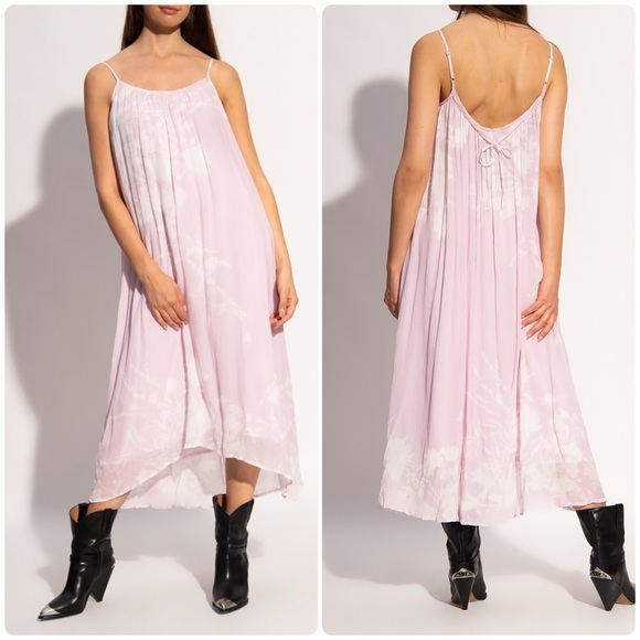 New! All Saints Paola Futurae Floral Sleeveless Midi Dress in Lilac 🪻🪻 size 2